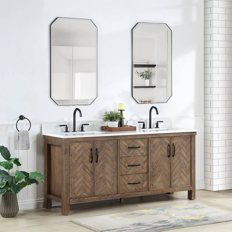 Javier Bath Vanity with Composite Stone Top without Mirror