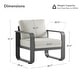preview thumbnail 32 of 122, Spruce & Spring Outdoor Patio Furniture Set Aluminum Sofa Accent Chair