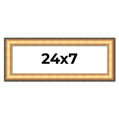24x7 Frame Gold Plein Aire Solid Wood Picture Frame Width 2 Inches |