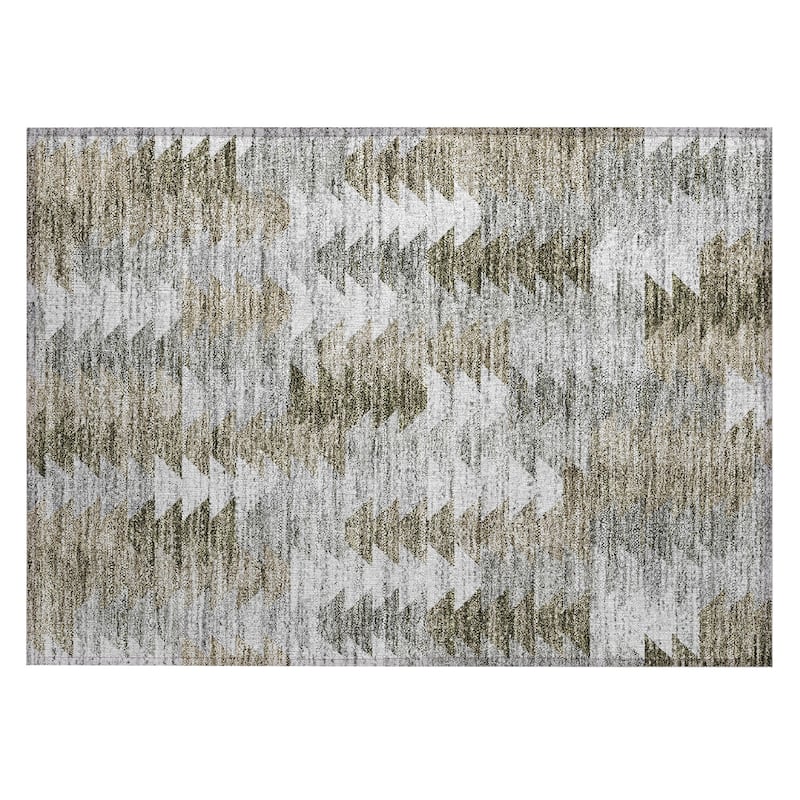 Machine Washable Indoor/ Outdoor Chantille Modern Moroccan Boho Rug