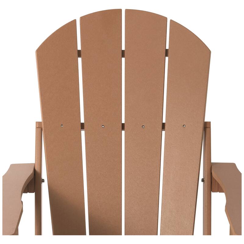 Laguna Outdoor Folding Adjustable Adirondack Chair with Cup Holder & Hideaway Ottoman