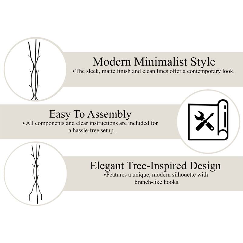 CraftPorch Modern Freestanding Metal Coat Rack - N/A