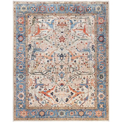Serapi One-of-a-Kind Hand-Knotted Area Rug - Ivory - 8' 2" x 10' 0"
