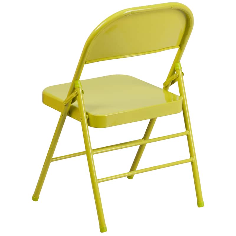 4 Pack Triple Braced & Double Hinged Folding Chair