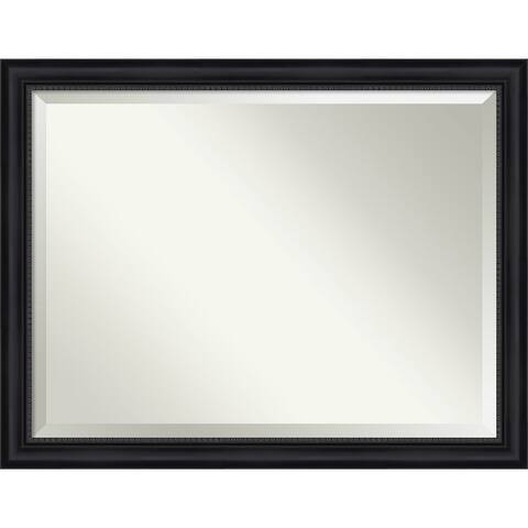 Beveled Wall Mirror - Astor Black Frame