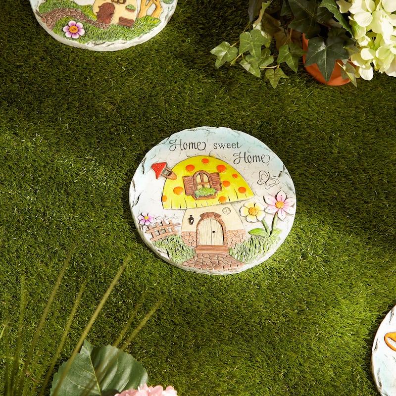 Sunflower Dot Flip Flop Stepping Stone