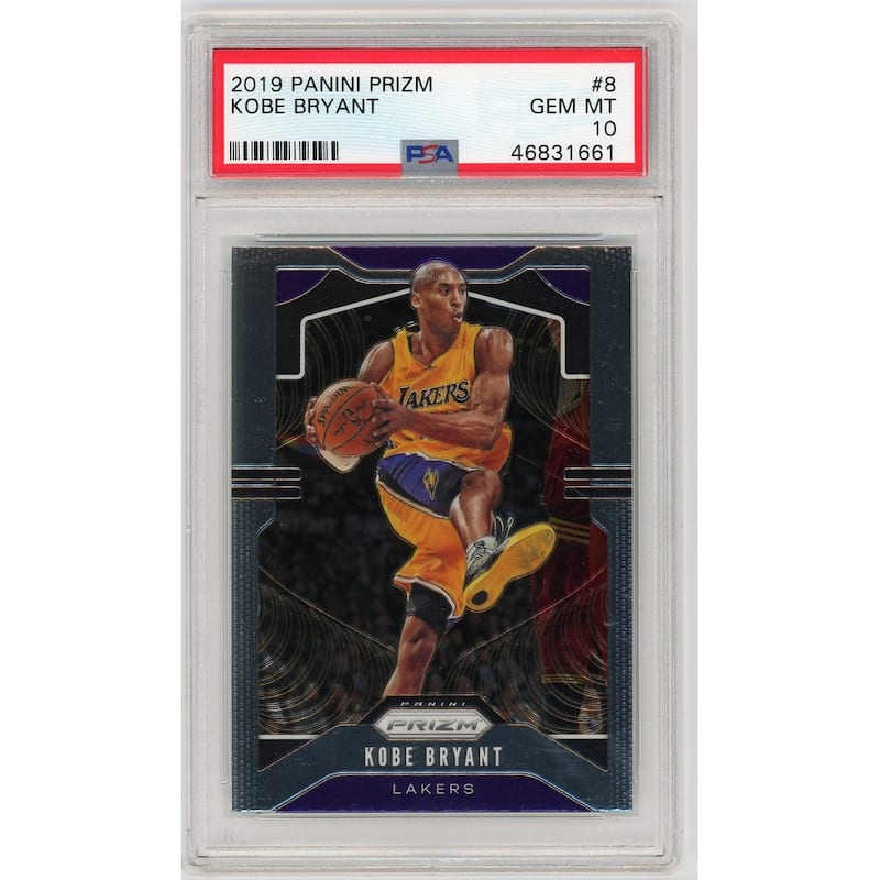 Kobe Bryant 2019 Panini Prizm Basketball Card #8 Graded PSA 10 GEM MINT - 8'6" x 11'6"
