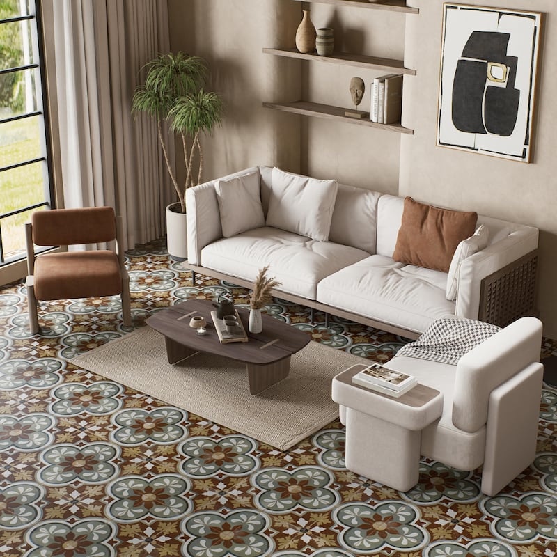 Merola Tile Kings Barna Born 17-5/8" x 17-5/8" Ceramic Floor and Wall Tile - Case (5 Tiles)