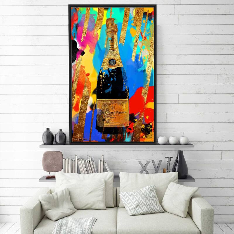 "Poppin Bottles" by Jodi Print on Floating Canvas
