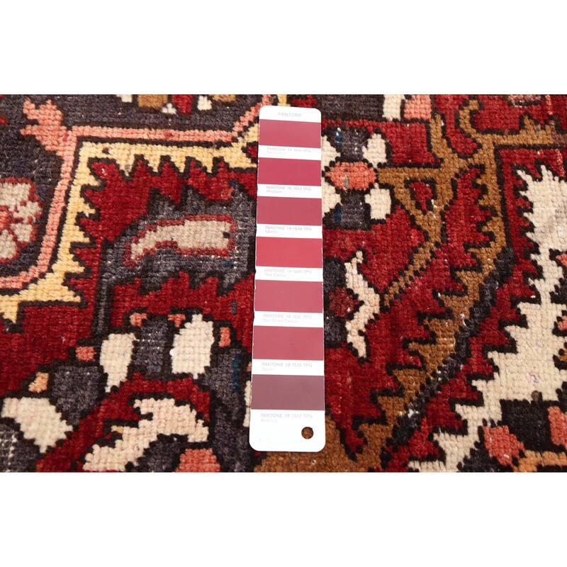 ECARPETGALLERY Hand-knotted Kayseri Vintage Red Wool Rug - 6'7 x 9'10