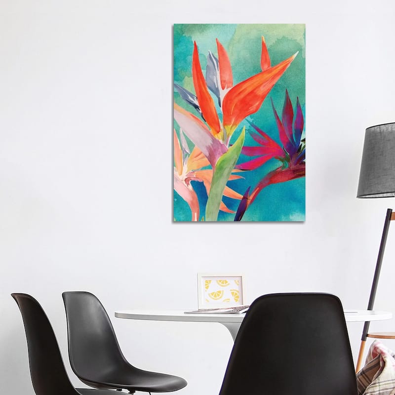 iCanvas "Vivid Birds of Paradise I" by Jennifer Paxton Parker Canvas Print