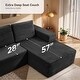 preview thumbnail 19 of 24, Oversized Loveseat Chaise Lounge Chair Indoor Comfy Deep Seat Sleeper Couch - 1 Set