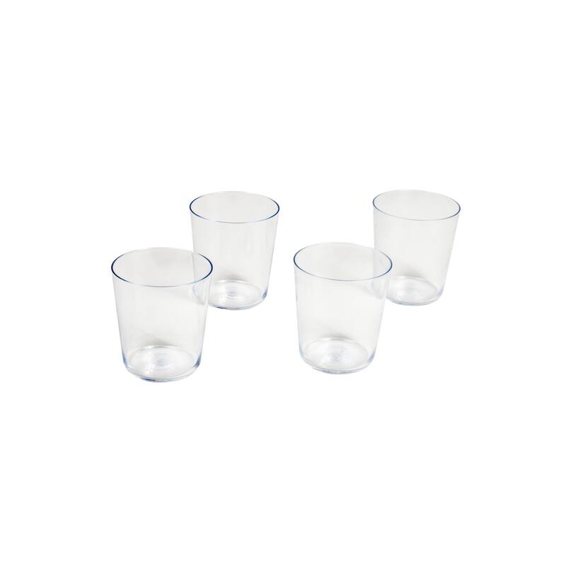 Abode Homewares Tritan Simple Drinkware Set - Clear - 15.9 oz - Set of 4 - Set of 4