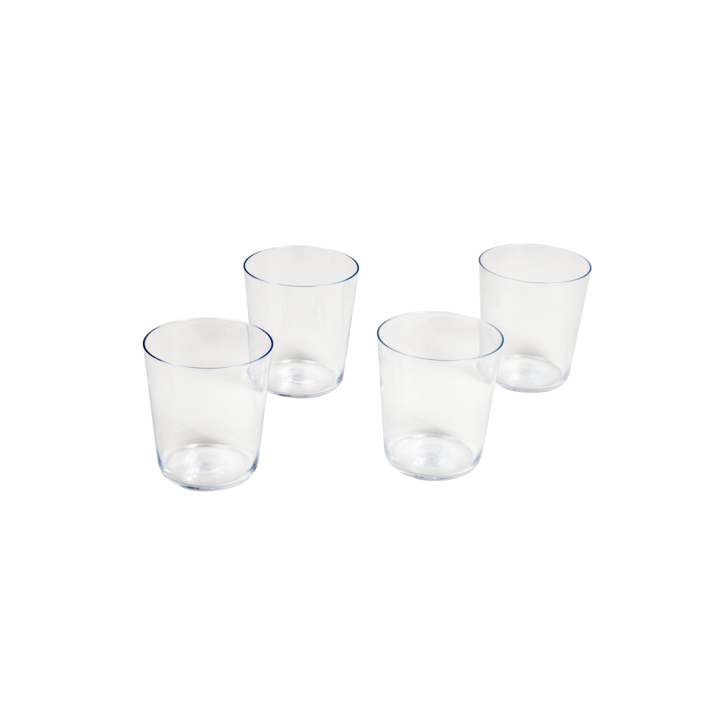Abode Homewares Tritan Simple Drinkware Set - Clear - 15.9 oz - Set of 4