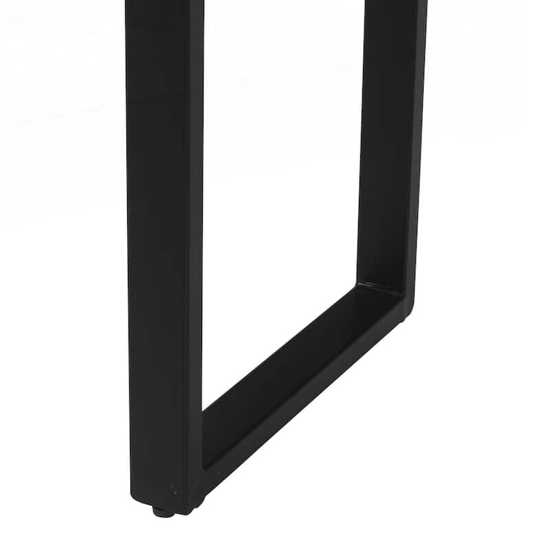 Solid Wood Entryway Table with Fluted Design