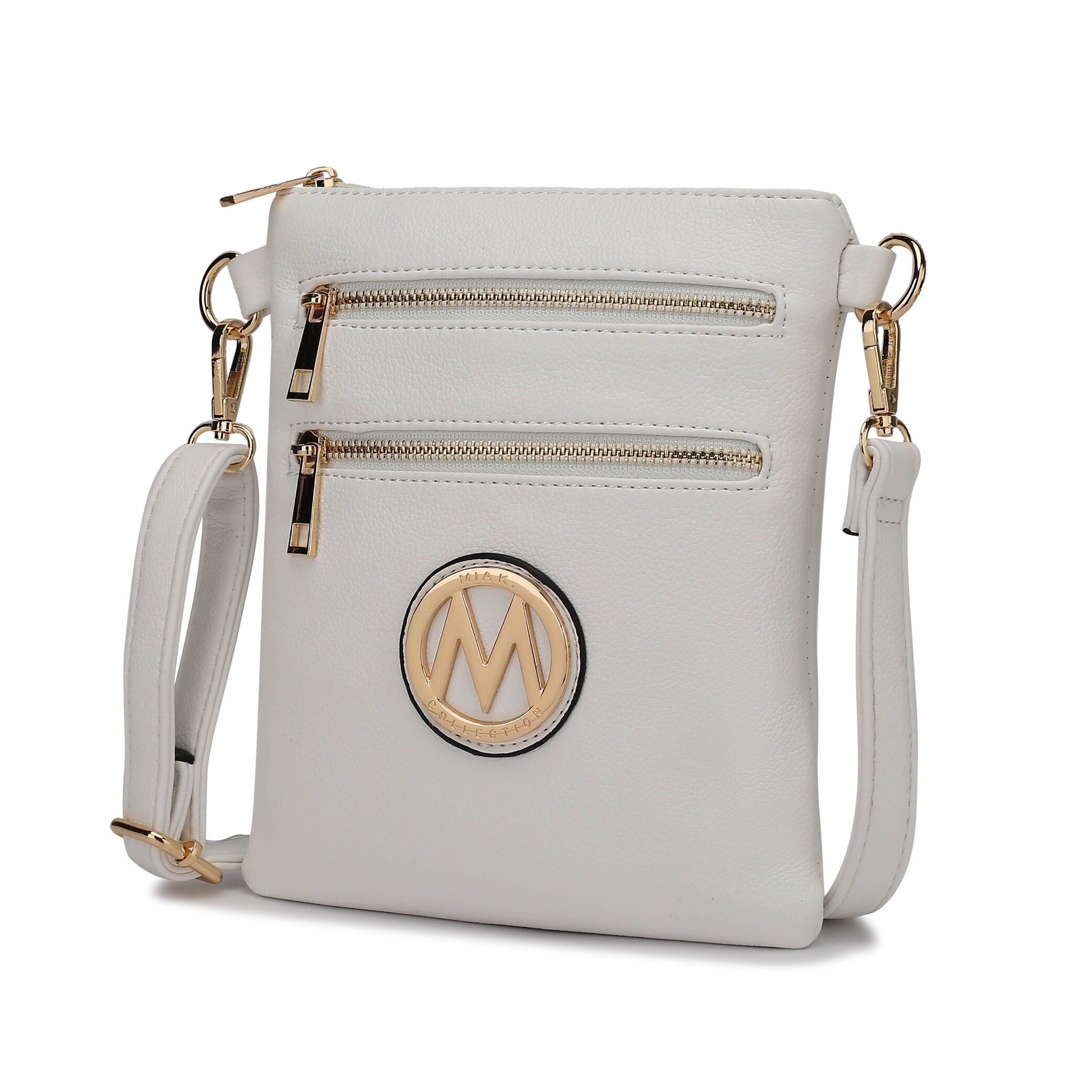 small gray crossbody purse