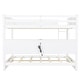 preview thumbnail 20 of 20, Queen Over Queen Bunk Bed, Wood Bunk Bed with Storage Cabinets and Charging Station