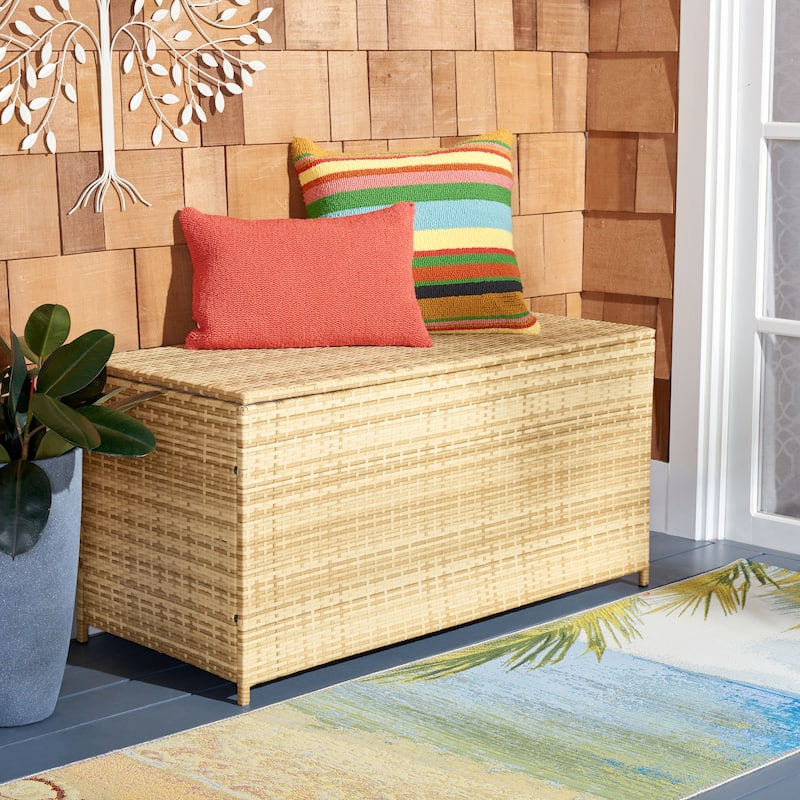 SAFAVIEH Outdoor Orna Cushion Box - 47Wx21Dx23H