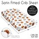 preview thumbnail 6 of 4, Sweet Jojo Designs Sports Theme Boy Satin Fitted Crib Sheet Watercolor Sport Soccer Balls Football Baseball Basketball Blue Star