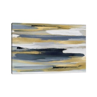 iCanvas "Beyond In Blue And Gold I" by Jackie Hanson Canvas Print - Bed ...