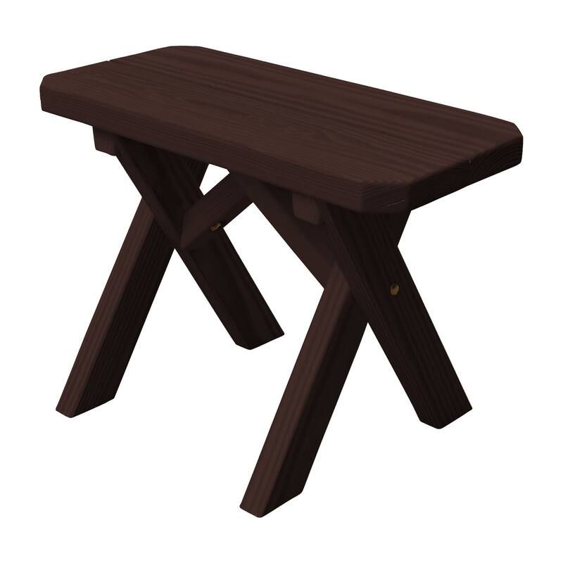 Pine 2' Crossleg Bench