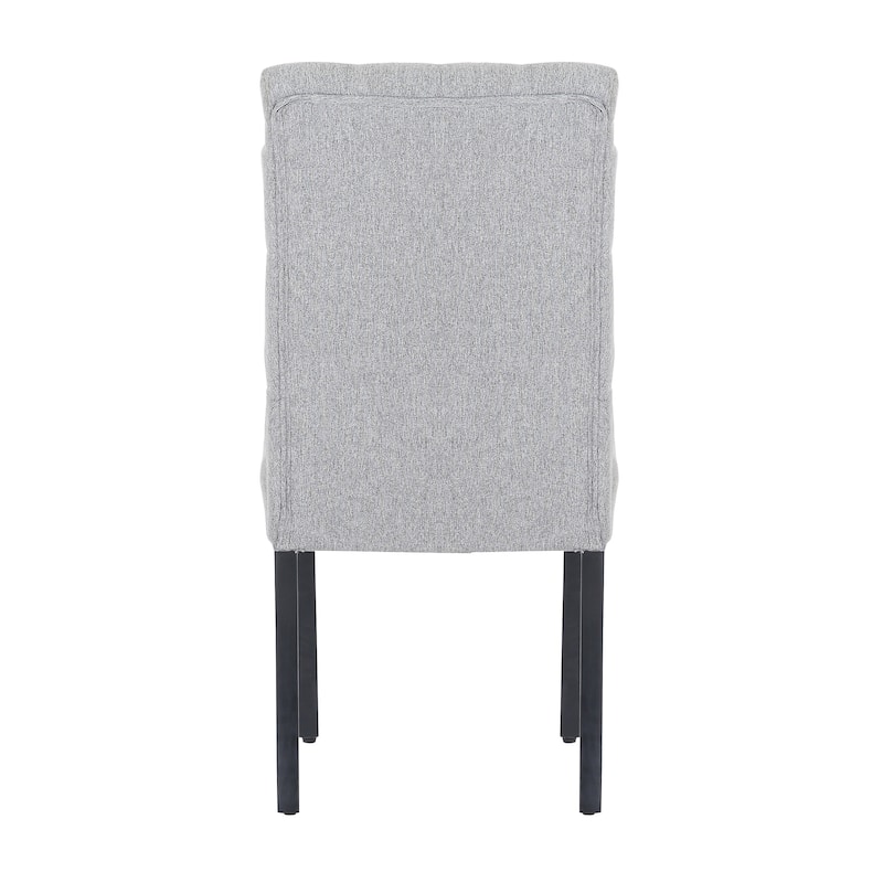 Grandview Tufted Upholstered Linen Fabric Dining Chair
