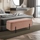 preview thumbnail 6 of 31, MCombo Storage Ottoman Bench, Teddy Fabric Upholstered Footstool with Storage Space - 15.7"D x 47.2"W x 20.5"H