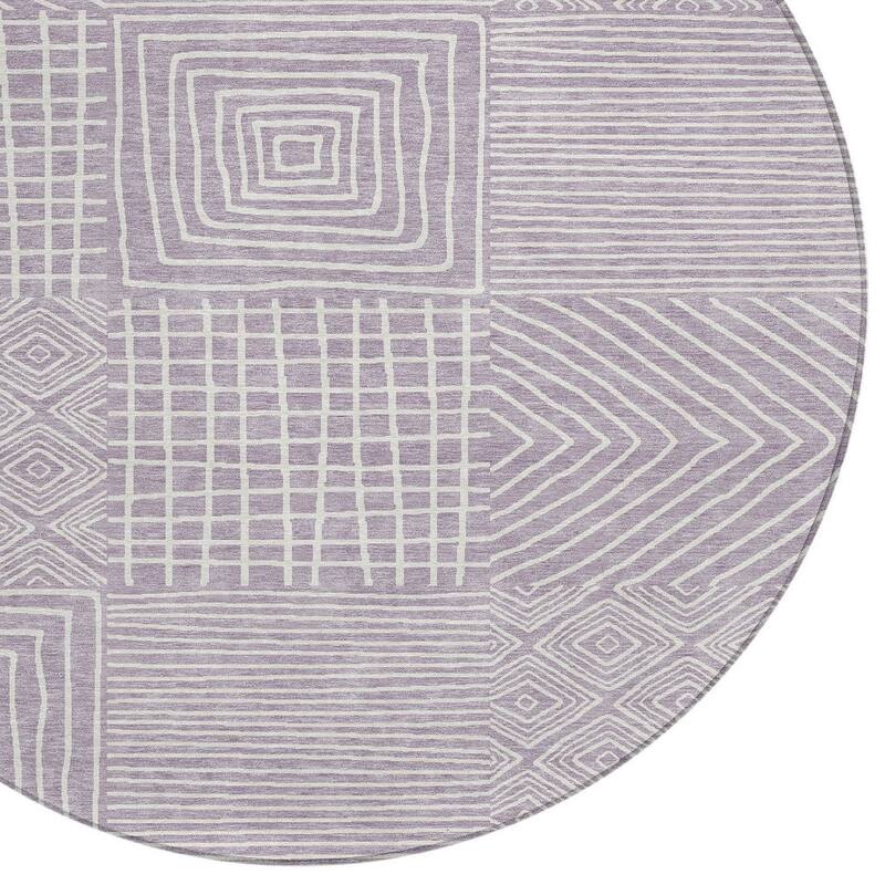 HomeRoots Geometric Transitional Rectangle Outdoor Rug