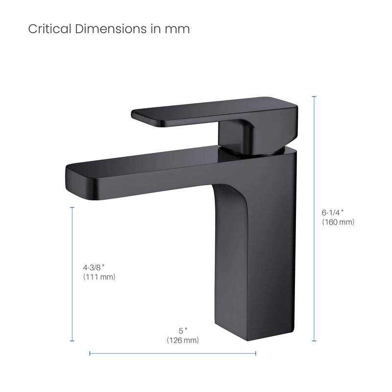 Blaze Single Handle Bathroom Sink Faucet