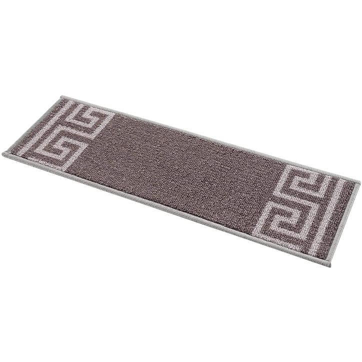Stair Treads Greek Key Meander Design Non Slip Backing, 8.5''X26''