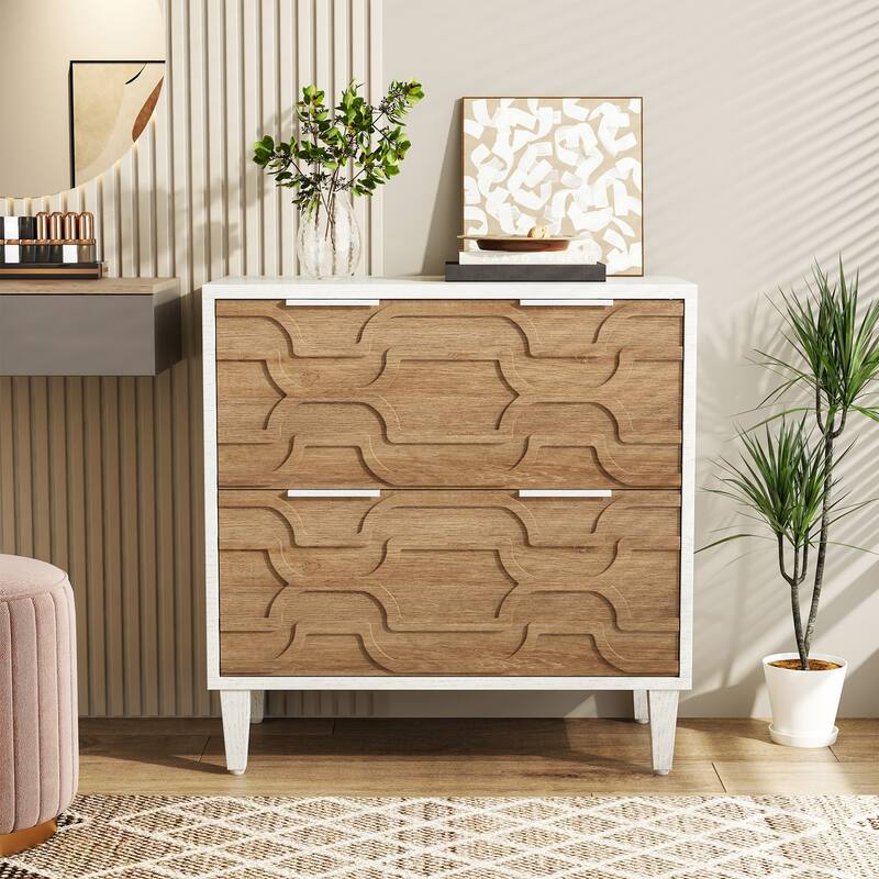 2 Drawer File Cabinet for Home Office, Filling Cabinet for A4/Letter/Legal Size