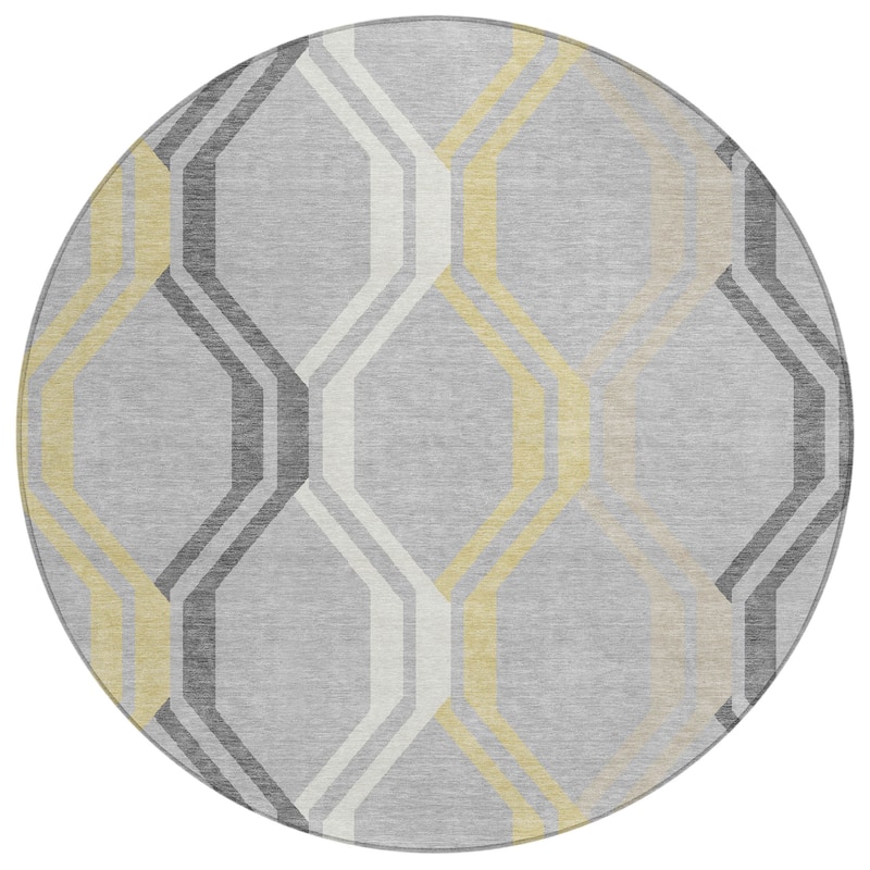 Machine Washable Indoor/ Outdoor Contemporary Dimensions Chantille Rug