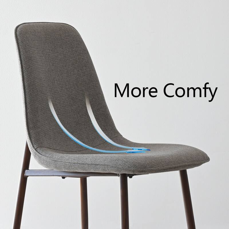 5-Piece Dining Table Set for 4 with Upholstered Chairs and Round Crossed Base Table