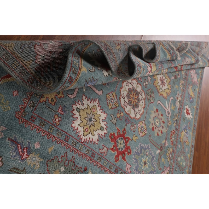 Oushak Indian Area Rug Handmade Wool Carpet - 8'2"x 9'11"