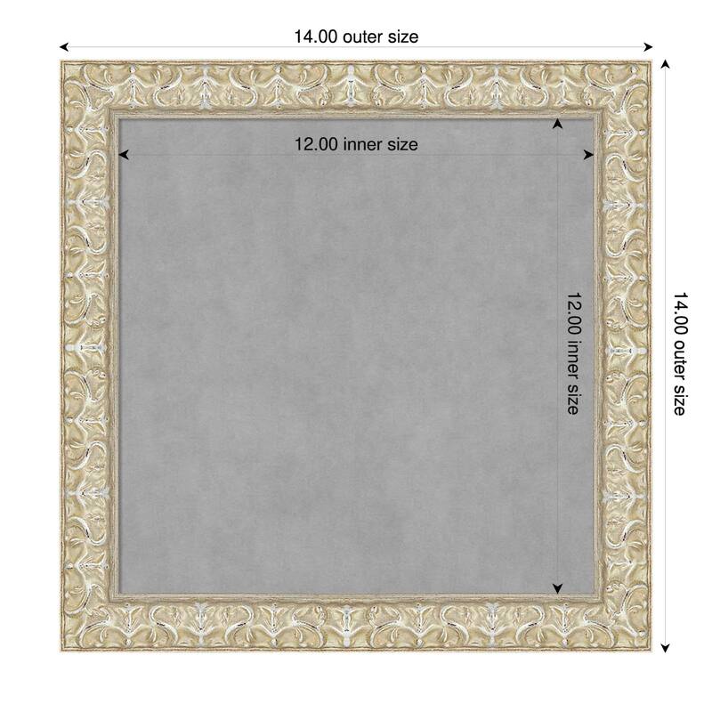 Amanti Art Lila Gold Framed - 14 x 14 in - Lila Silver