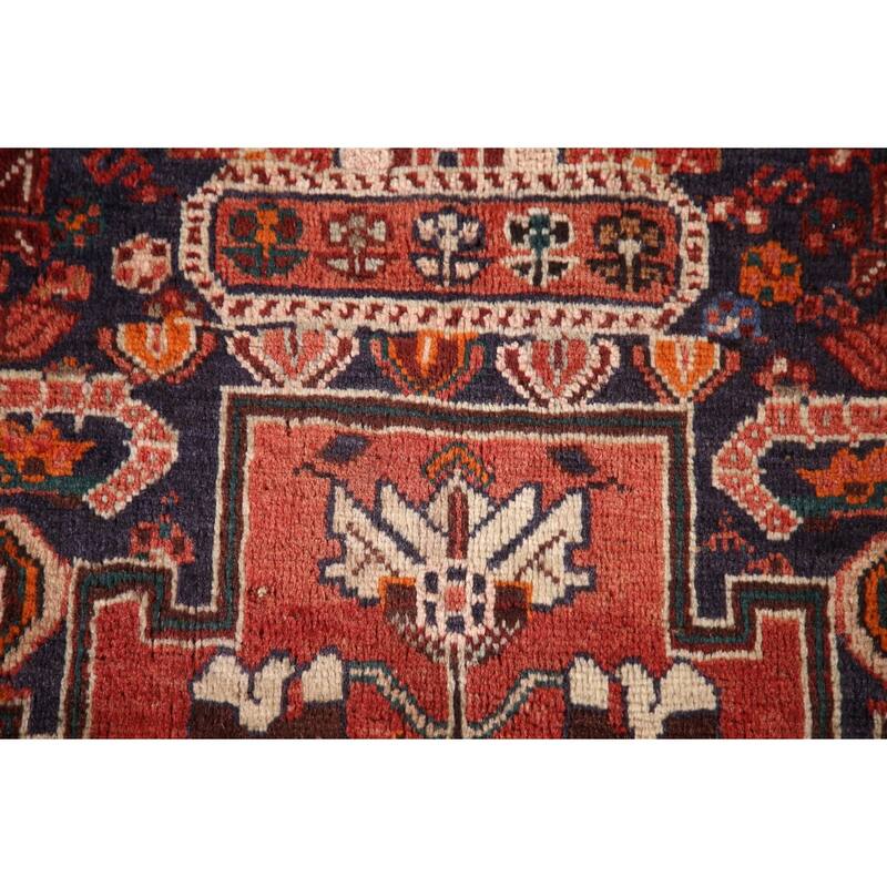 Kashkoli Persian Vintage Area Rug Handmade Wool Carpet - 5'5"x 9'1"