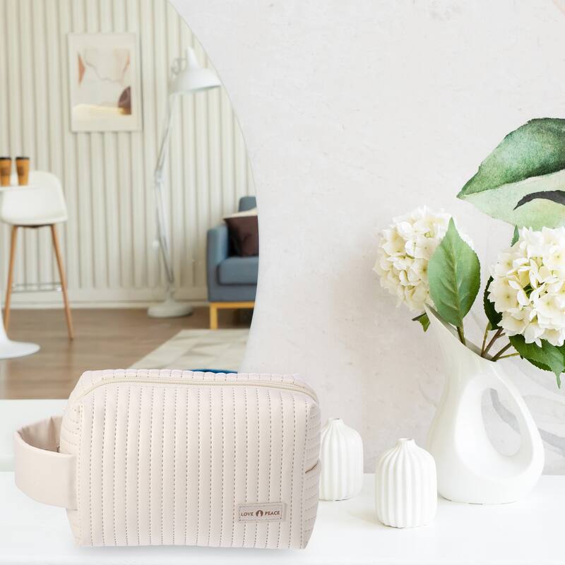 Faux Leather Makeup Bag Make Up Organizer Bag Toiletry Bag for Women