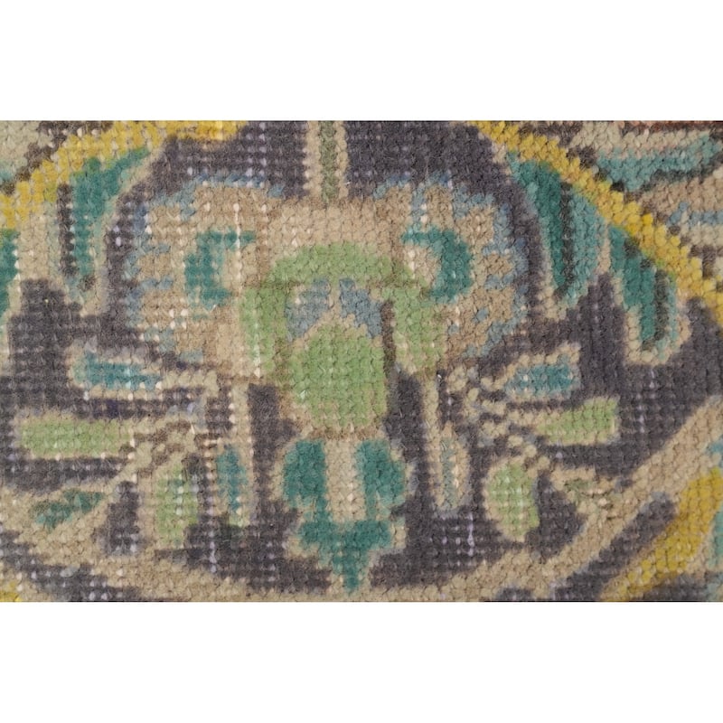 Hand Knotted Oriental 100% Wool Carpet Traditional Floral Oranges & Rust Tabriz Area Rug - 9' 5'' X 6' 5''