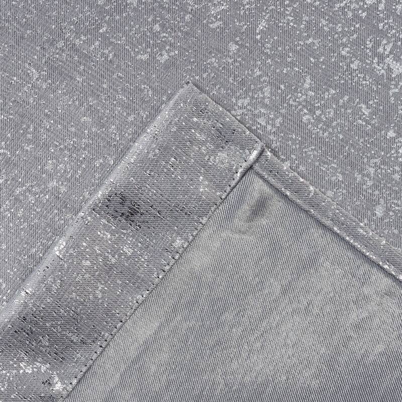 Dainty Home 2 Pack Artisinal 100% Blackout Grommet Curtain Panel Pair with 3D Lurex Texture
