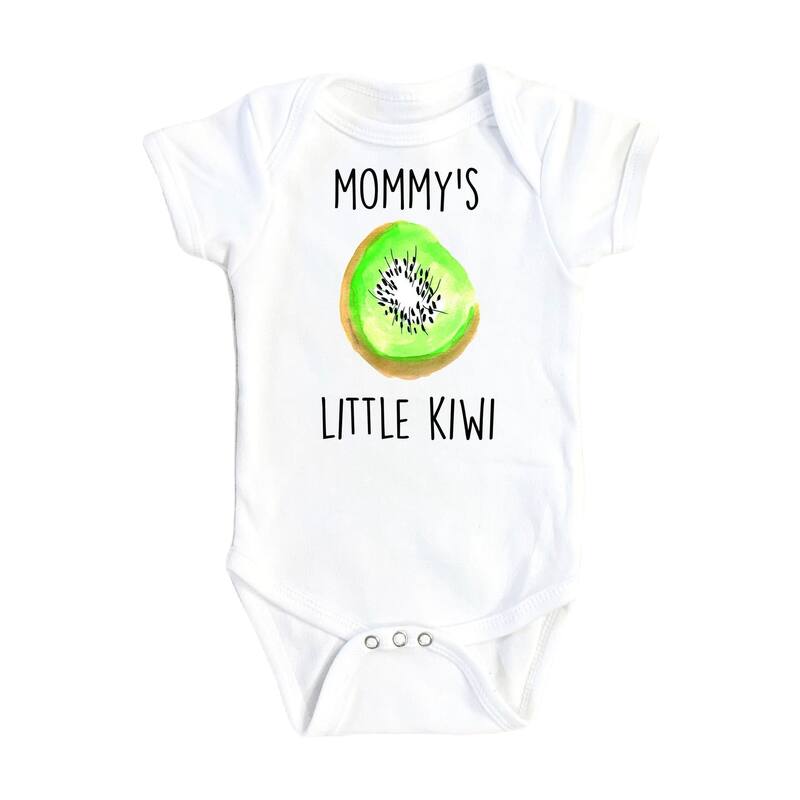 Kiwi Mommy - Baby Boy Girl Clothes Infant Bodysuit Funny Cute Newborn - White - 3-6M