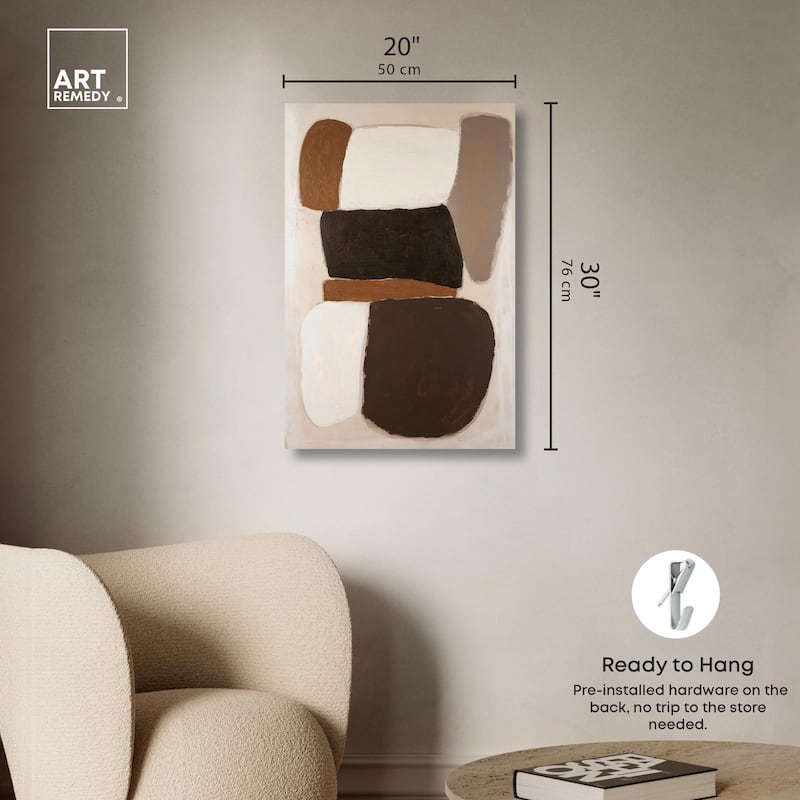 Asymmetrical Balance III Canvas by Art Remedy, Gallery Wrapped