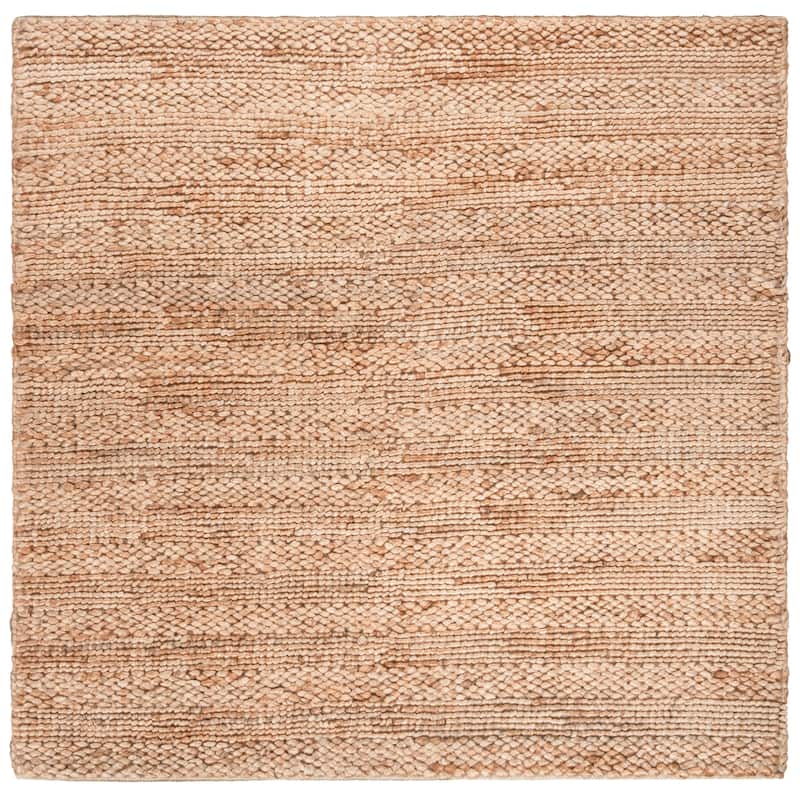 SAFAVIEH Handmade Natural Fiber Zaniyah Jute Rug - 8' Square - Natural