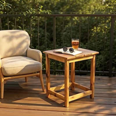 Sonoma Modern Outdoor Acacia Side Table