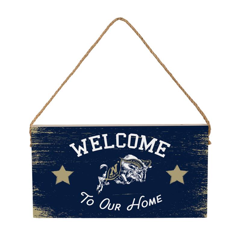 US Naval Academy Wooden Door Decor Wall Sign - Multi-Color