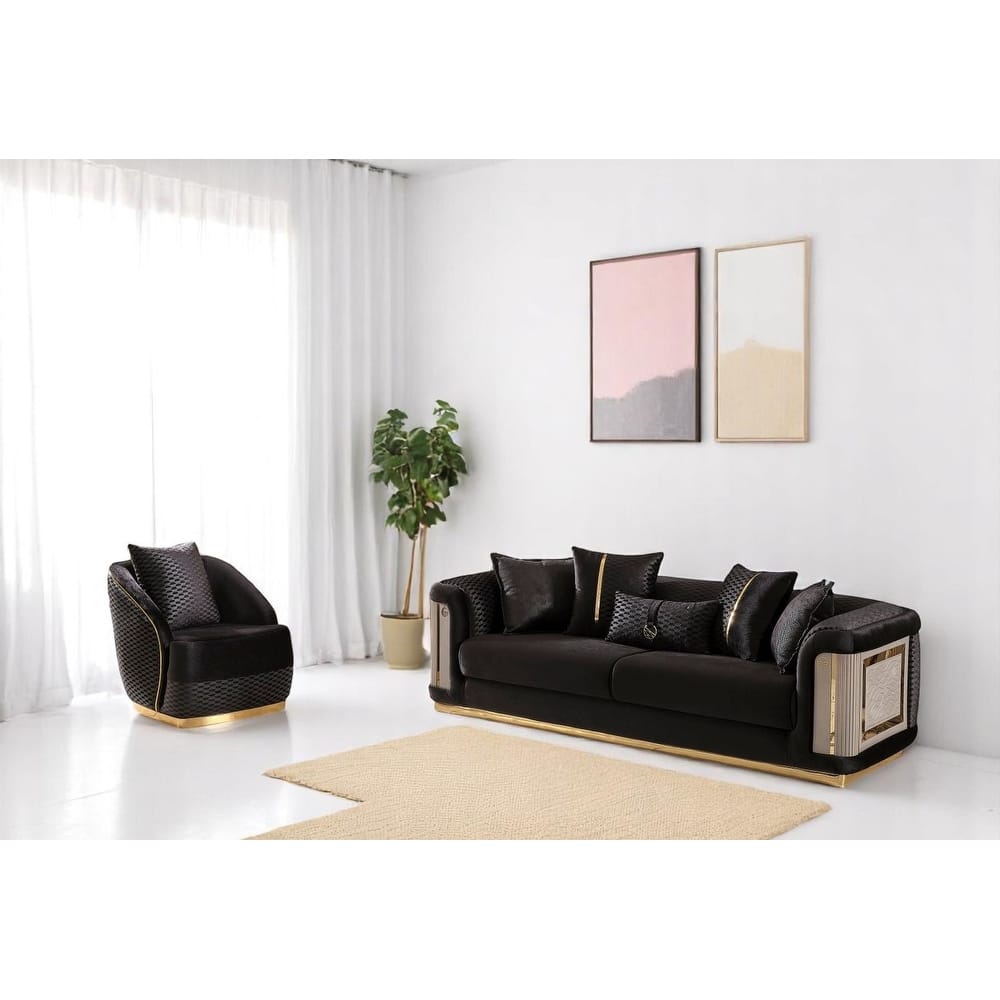 Marvella 3 Pieces Living Room Sets 1 Sofa 2 Chair