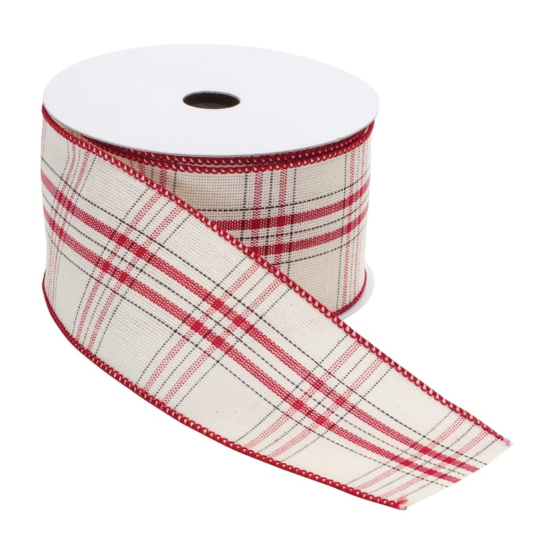 Plaid Cotton Ribbon (Set of 2)