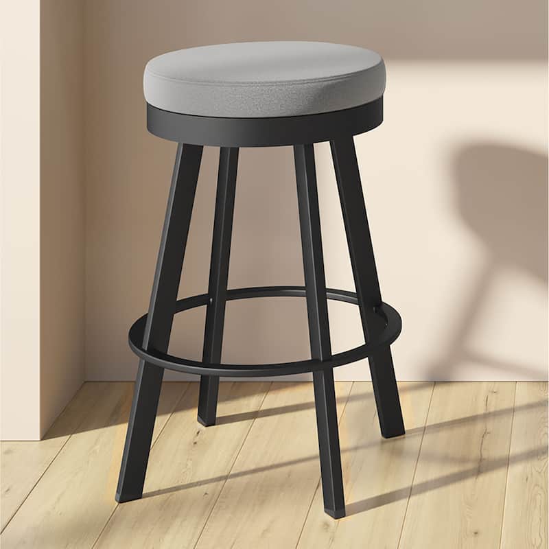 Amisco Swice Swivel Counter Stool with Metal Legs
