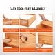 preview thumbnail 6 of 13, VEVOR Wooden Sandbox,sand Box, Sand Pit with Foldable Bench Seats and Bottom Liner for Outdoor Backyard, Beach, Park, Gift