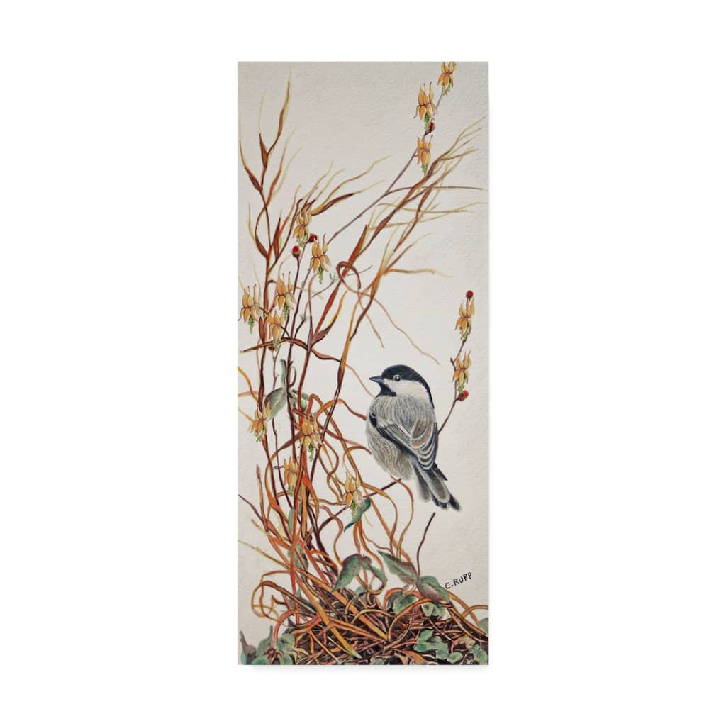 Carol J Rupp 'Chickadee In Summer Grass' Canvas Art