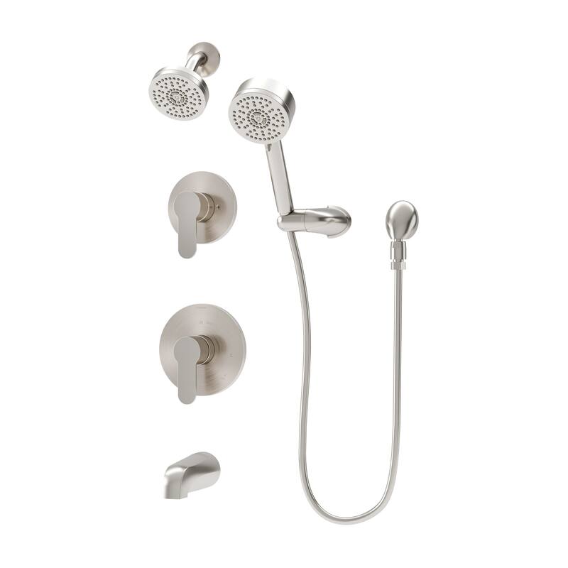 Symmons 679615TRM Identity HydroMersion Pressure Balanced Tub and - Satin Nickel